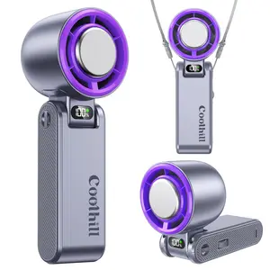 CoolHill  Portable fan Handheld High Speed Fan 199 Adjustable Levels Foldable for Summer  Travel Vacation Essentials& Outdoor Activities  cool fan