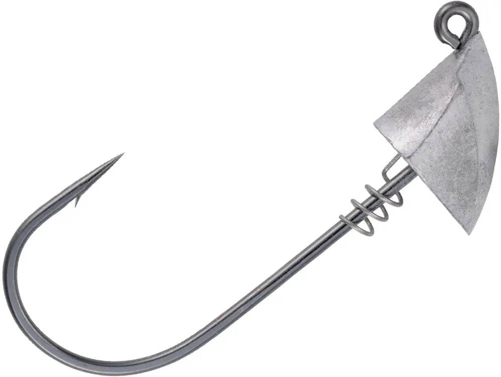 Keeled Head Swimbait Jighead Fishing Lure Set Terminal Tackle - High-Density Lead, Black Nickel Hook, Screw Lock Keeper, Secure Stealthy Presentation, Multi-Size Multipack for Local Waters