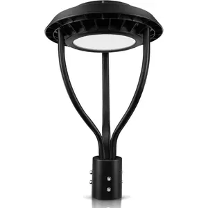 LED Post Top Light ETL&DLC Listed 11000-21000Lm, 80/100/120/150W Wattage Selectable, Dusk to Dawn IP65 Waterproof for Outdoor Commercial Pole Light Fixture AC100-277V