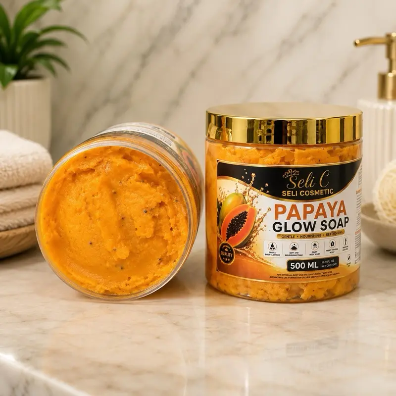 Super Métissée Papaya Glow Soap – Brightening & Exfoliating Body Soap