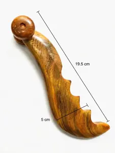 100% Handcrafted Wooden Massage Tool - Sustainable Wood Therapy for Muscle Relaxation
