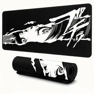 [Anime Eye Mouse Pad] Anime Eye Pattern Mouse Pad, Large Gaming & Office Desk Mat, Thickened Lock-Edge Keyboard Pad, Anti-Slip Rubber Base, Perfect for Esports Gaming And Office Use