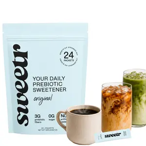 sweetr prebiotic coffee sweetener | gut health, 0g sugar, no artifical ingredients
