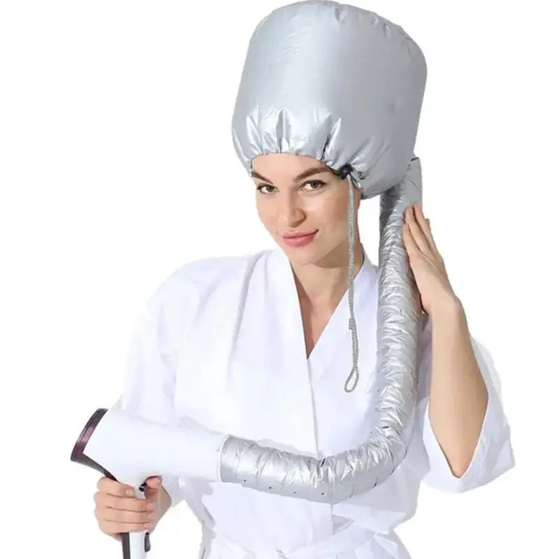 Portable Hair Dryer Cap, Adjustable Hairdressing Dryer Attachment, Fast-Drying Blowout Hair Styling Tool for Home Use Routine Essential Travel Accessory, Salon-Quality Hair Bonnet, Haircare
