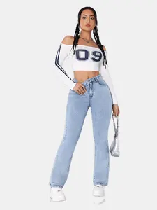 Women's High Stretch High-Rise Flare Jeans