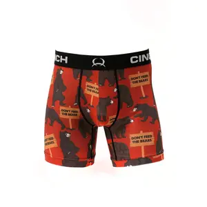 Cinch Mens Bear Print 6" Boxer Briefs