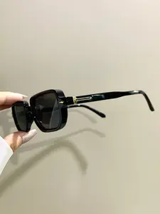 Casual Retro Narrow-Frame Rectangular Glasses, Trendy Punk-Style Decorative Eyeglasses for Men and Women