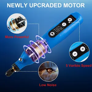 Rotary Tool, Power Rotary Kit with 75 Accessories, 5 Variable Speed & 3.7v Charging Rotary Tool for Engraving, Sanding, Polishing, Drilling, Grinding, Crafts