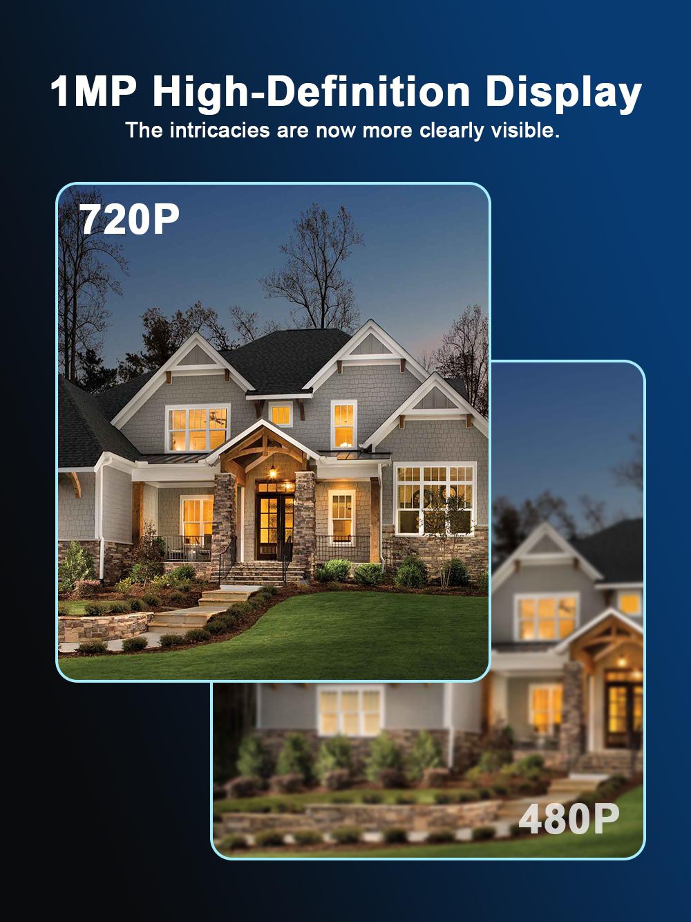 1080P Wireless Wi-Fi Video Doorbell Camera, Door Home Security, Night Vision, Two-Way Audio, Cloud Storage, Smart AI Motion Detection, Live View, Battery Powered, No Subscription, TUYA APP, Doorbell with Chime, Motion Detection & Alerts