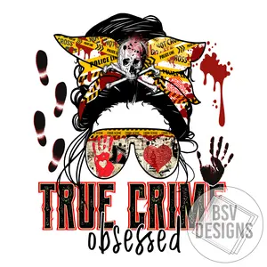 True Crime High-Quality 11 inch Sublimation Transfers for Custom Designs