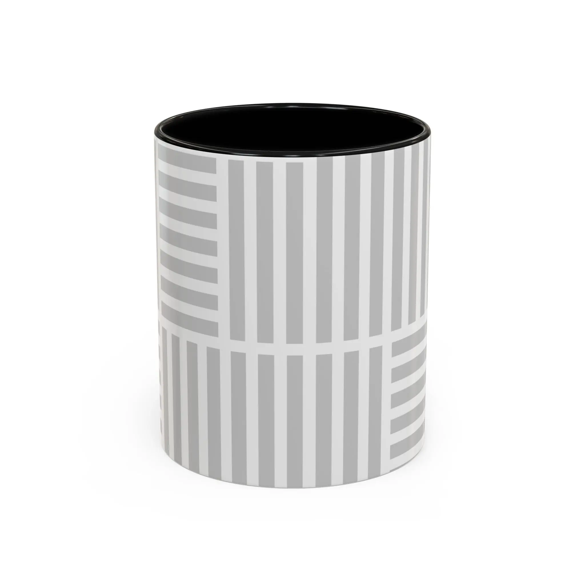 Light Grey Grid Mug (Multi-Size)