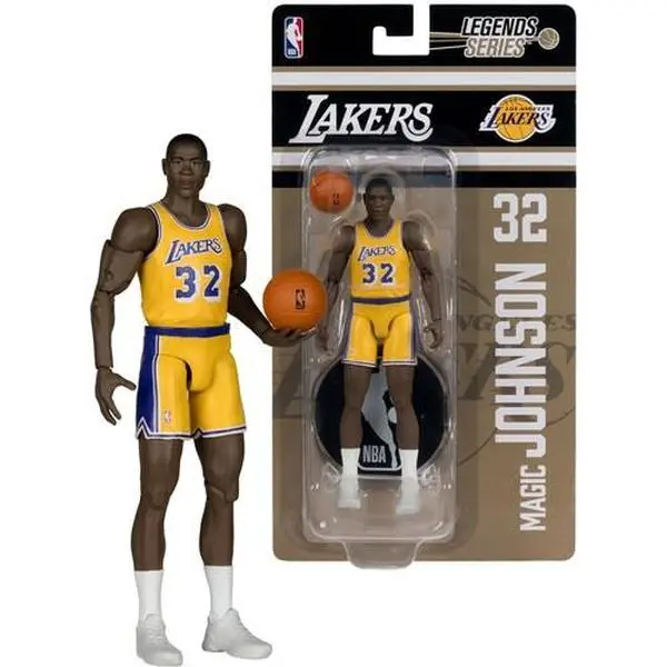 Magic Johnson McFarlane Toys SportsPicks Legends Series NBA Los Angeles Lakers 6" Single Figurine Action Statue [COLLECTIBLES]