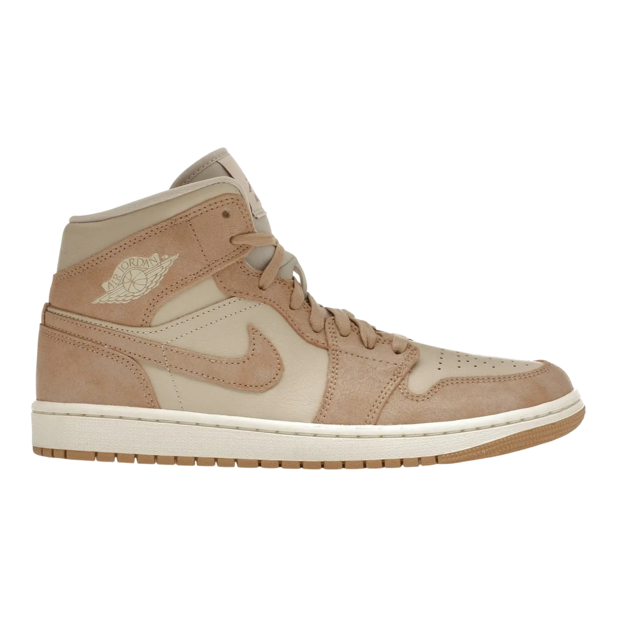 Nike Air Jordan 1 Mid SE Sneaker in Legend Light Brown Suede | Women's Mid-Top