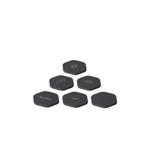 cadence Set Of 6 Tiles in Charcoal
