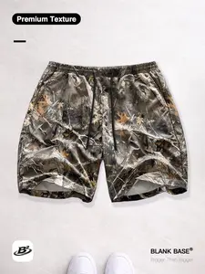 Outdoor Workwear Style Camo Print American Street and Outdoor Functional Shorts, Casual Breathable, Trendy Fashion Shorts for Sports