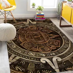 Vintage Pattern Floor Mat, Non-slip Rectangle Mat, Geometric Graphic Rug, Vintage Printed Rug, Decorative Carpet for Home Living Room Bedroom Study Room, Home Decor