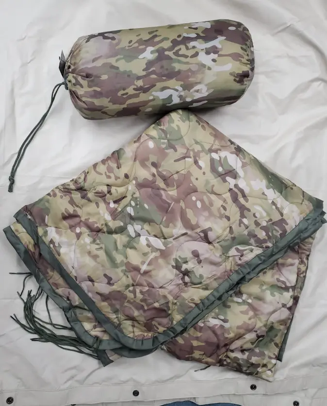 Military Depot Poncho Liner Woobie Blanket – Lightweight Military Field Blanket – Camping Survival Tactical Blanket