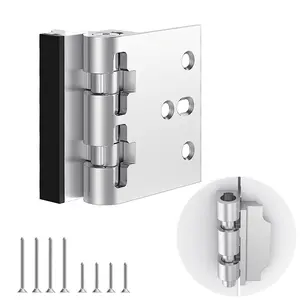 Treasem Home Security Door Lock, Upgraded Non-Spring and Flip Design for Easy to Open, Withstands 1200 lbs Force. Childproof Door Reinforcement Lock for Inward Swinging Doors