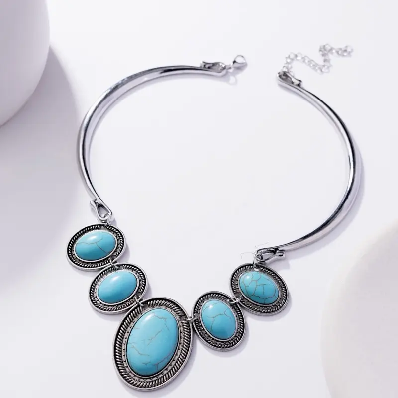 Blockbuster Teal necklace