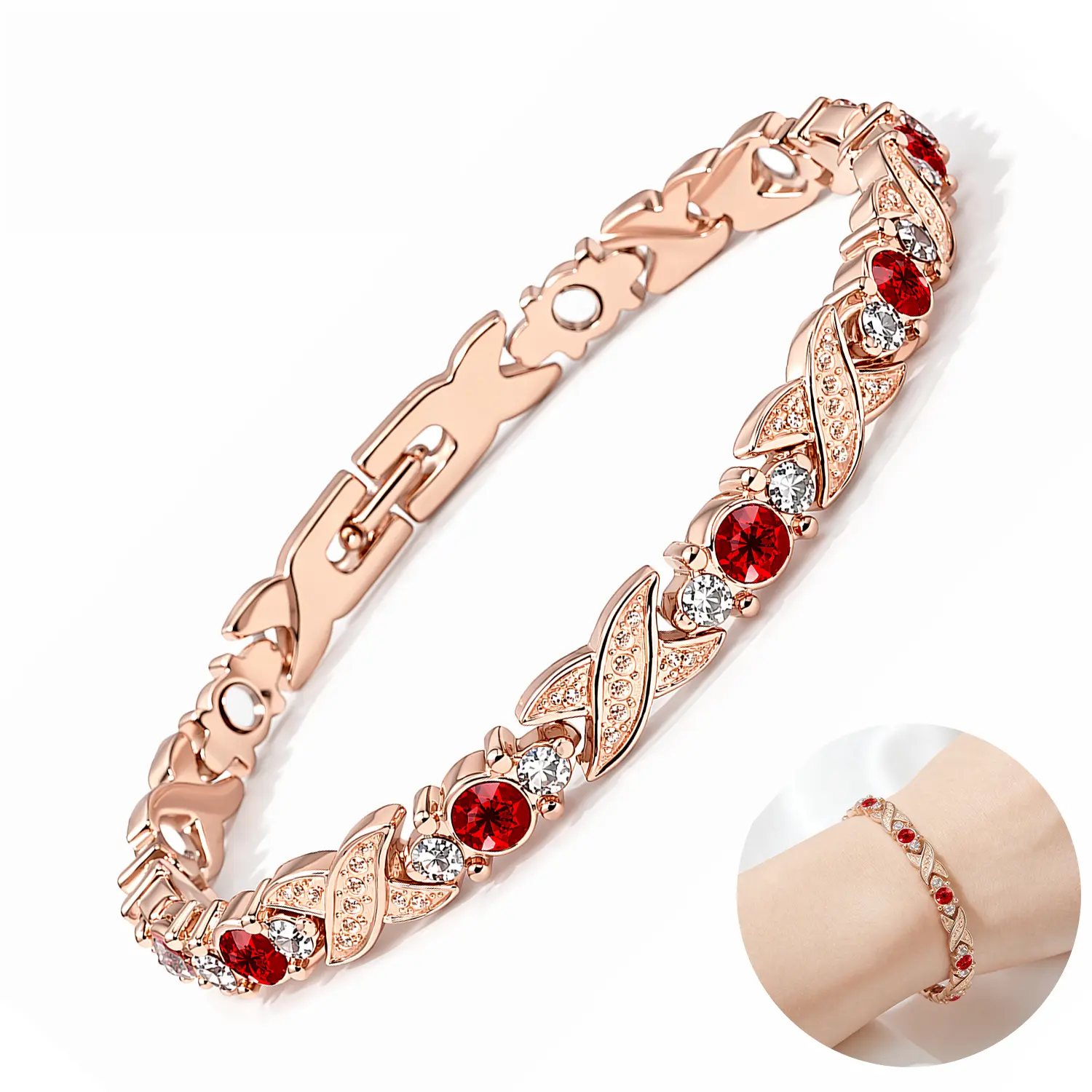 Energy Magnet Bracelets for Women  – Adjustable magnetic bracelet with a stylish, modern design – An exquisite accessory for women – A wonderful gift for Mom and family members.
