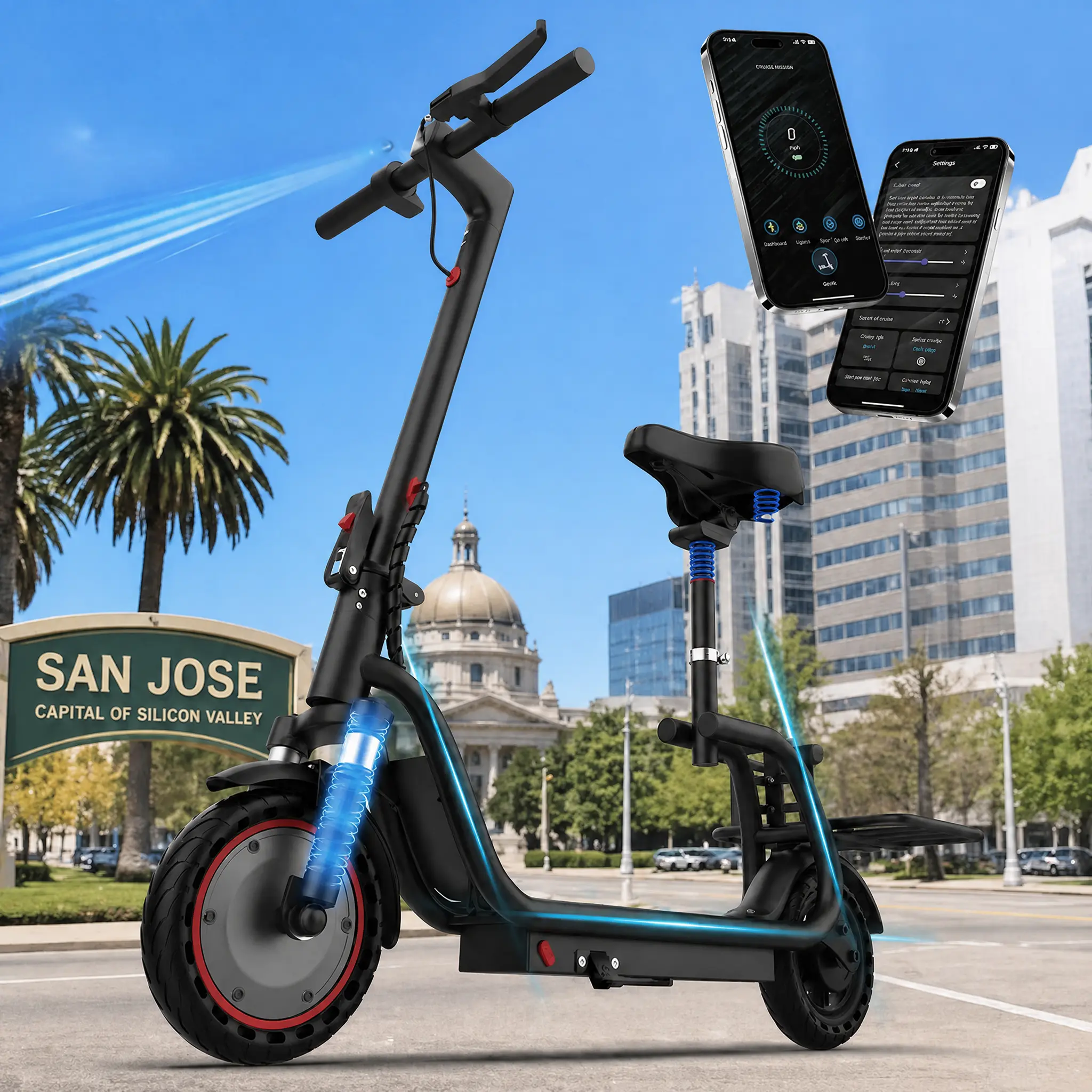 350W Folding Electric Bike for Adults, Maximum Speed 19MPH,Range 16/28 Miles, LED Lights,UL 2272 Certified