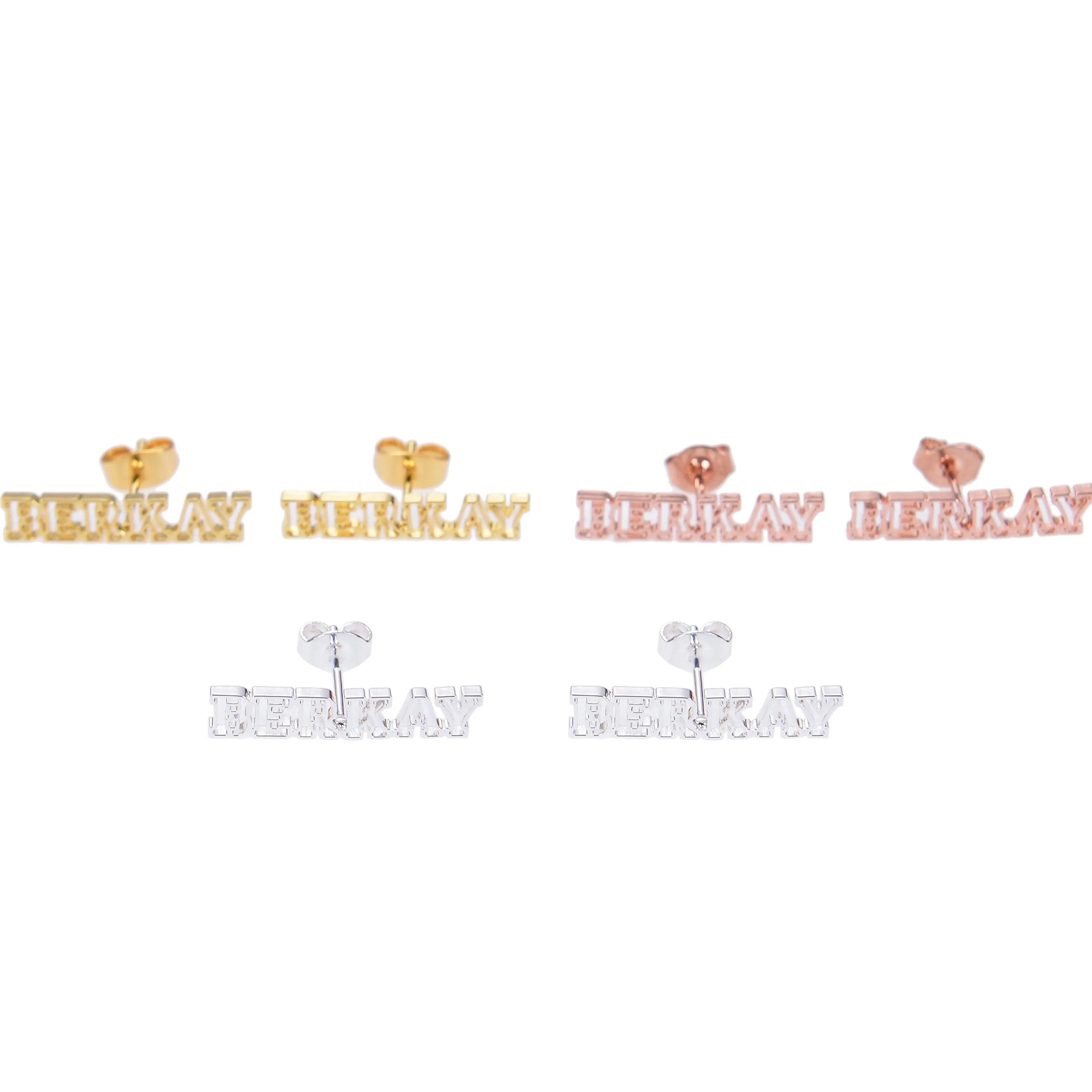 Personalized Hollow Bold Name Earrings