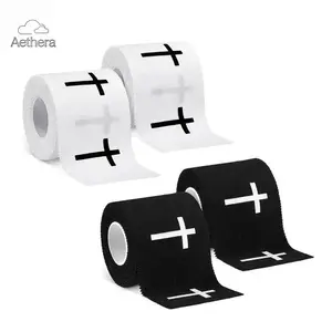 Cross Tape Christian Athletic Sports Wrap, 2in x 23ft Jesus Cotton Wrist Tape for Soccer Football Baseball Boxing Gymnastics, Christian Church Gifts & Sports Training Essentials