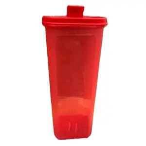 Slim Line Pitcher Red Dishwasher Safe and Liquid Tight