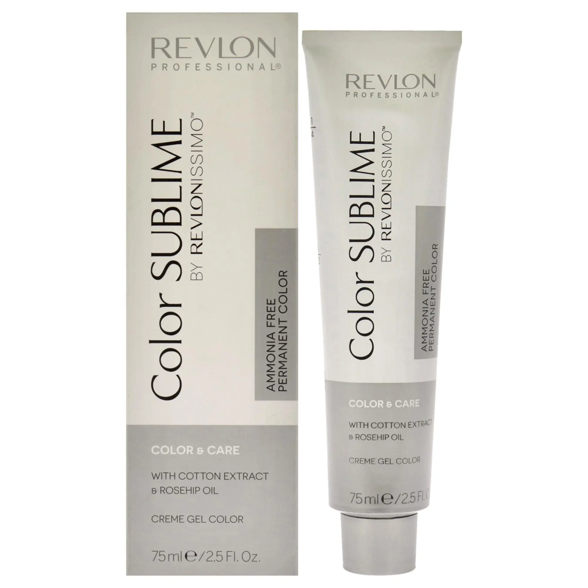 Revlon Revlonissimo Color Sublime 6.4 Dark Copper Blonde Ammonia-Free Unisex Hair Color, 2.5oz Haircare Product with Gel & Rosehip Oil