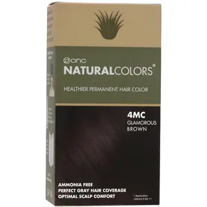 4MC Glamorous Brown Heat Activated Hair Dye With Organic Ingredients 120 mL / 4 fl. oz.