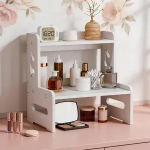 Desktop Storage Rack, Multi-Layer Organizer for Dormitory and Office, Cosmetic Makeup Table Shelf, Style Desk Organizer, Multi Compartment Organizer