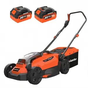 Maxlander Lawn Mowers, 13Inch Electric Lawn Mower Cordless, 20V 2-in-1 Battery Powered Lawn Mower with Brushless Motor, 5-Position Height Adjustment, Battery and Charger Included