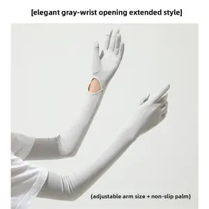 Long sunscreen ice sleeve gloves UV protection sleeve sun protection summer long arm guard mitts