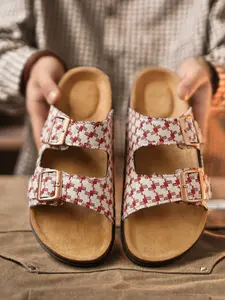 Unisex Bohemian Barefoot Shoes, Wide Toe Box, Thick Sole, Asymmetrical Design, All-Season, Outdoor & Indoor Use, Comfortable Textile Material, Sandal