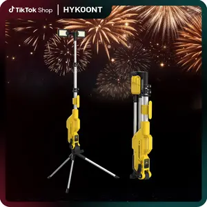 Hykoont True 8000LM MX5085 Construction Light Multifunctional LED Work Light with Power Bank IP65 Tripod-Compatible for Outdoor and Emergency Use BlackFriday High Lumen Flashlight Adjustable Tactical Flashlight