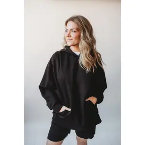 Essential Black Scuba Hoodie
