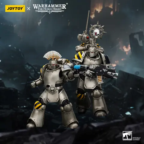 JOYTOY Warhammer "The Horus Heresy" 1/18 Action Figures lron Warriors MKlll Tactical Sergeant Tactical Legionary with Nuncio-vox