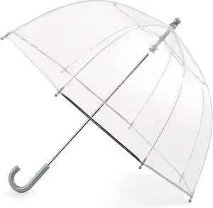 The Weather Station Rain Umbrella, Manual Metal Folding Stick Umbrella, Windproof, Lightweight, Full Coverage Arc