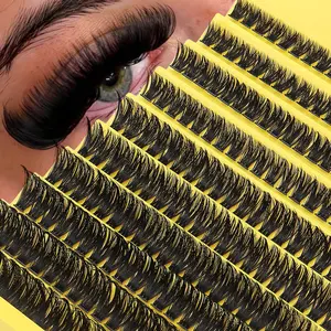 200 Capacity Mixed Length False Eyelashes, D Curl & Thin Band Design, Perfect for All Eye Shapes, Travel Essential Makeup Tool