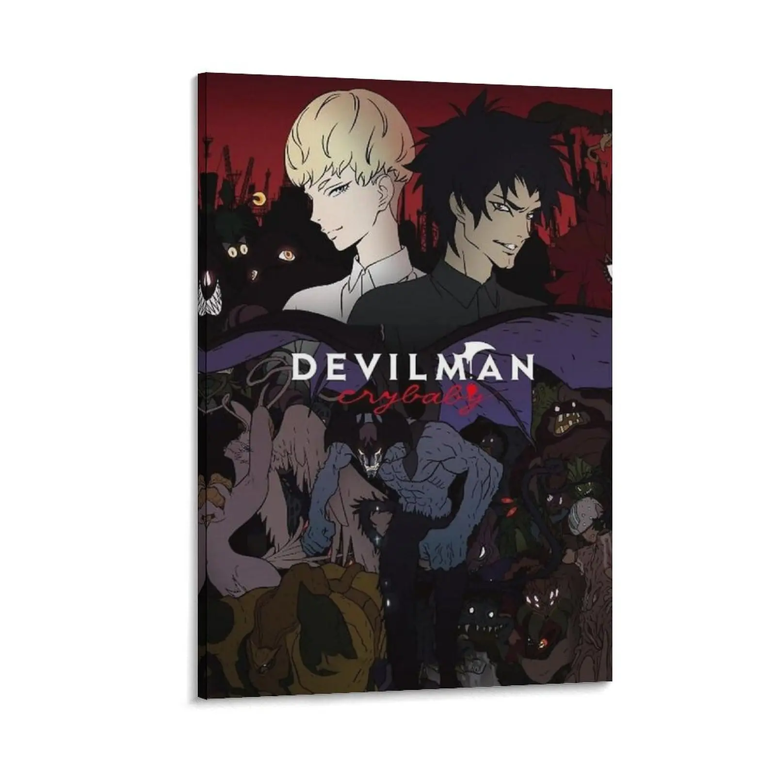 Anime Devilman：Crybaby Poster 1 Canvas Poster Poster Canvas Wall Art For Bedroom Decor Bar Office Room Decor Gift