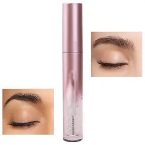 Shaping eyebrow gel, used for lifting and shaping, long-lasting waterproof quick-drying eyebrow gel matte makeup with brush head cosmetic eyebrow makeup tool Pink Clear