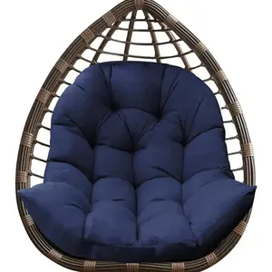 DANGHOOGY Egg Chair Cushion, Waterproof Outdoor Egg Replacement Cushions, Patio Chair Cushions for Outdoor Funiture, Thickened Hanging Chair Cushion, 35x47x7 Inches (Navy)