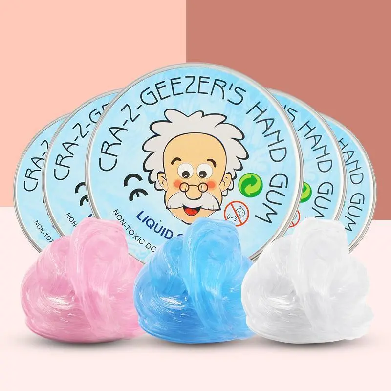 Non Newtonian fluid pinch music colors changing glue slime non stick hand decompression toy crystal mud