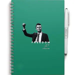 Charlie Kirk Freedom Vinyl Sticker, Patriotic Tribute Memorial Decal, American Hero Signature Sticker, Premium Vinyl Sticker for Phone Case Laptops, Cars, and Water Bottles