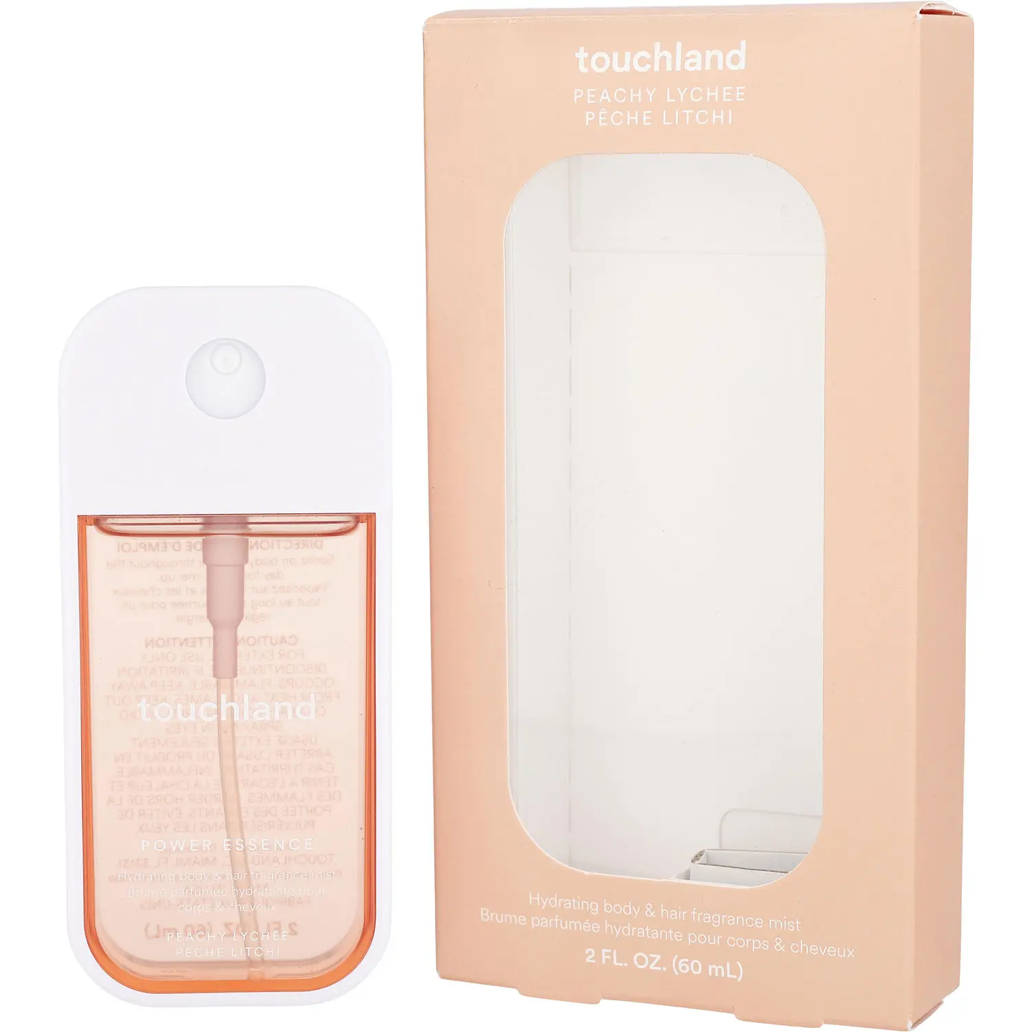 Touchland Peachy Lychee By Touchland Body & Hair Fragrance Mist 2 Oz For Women