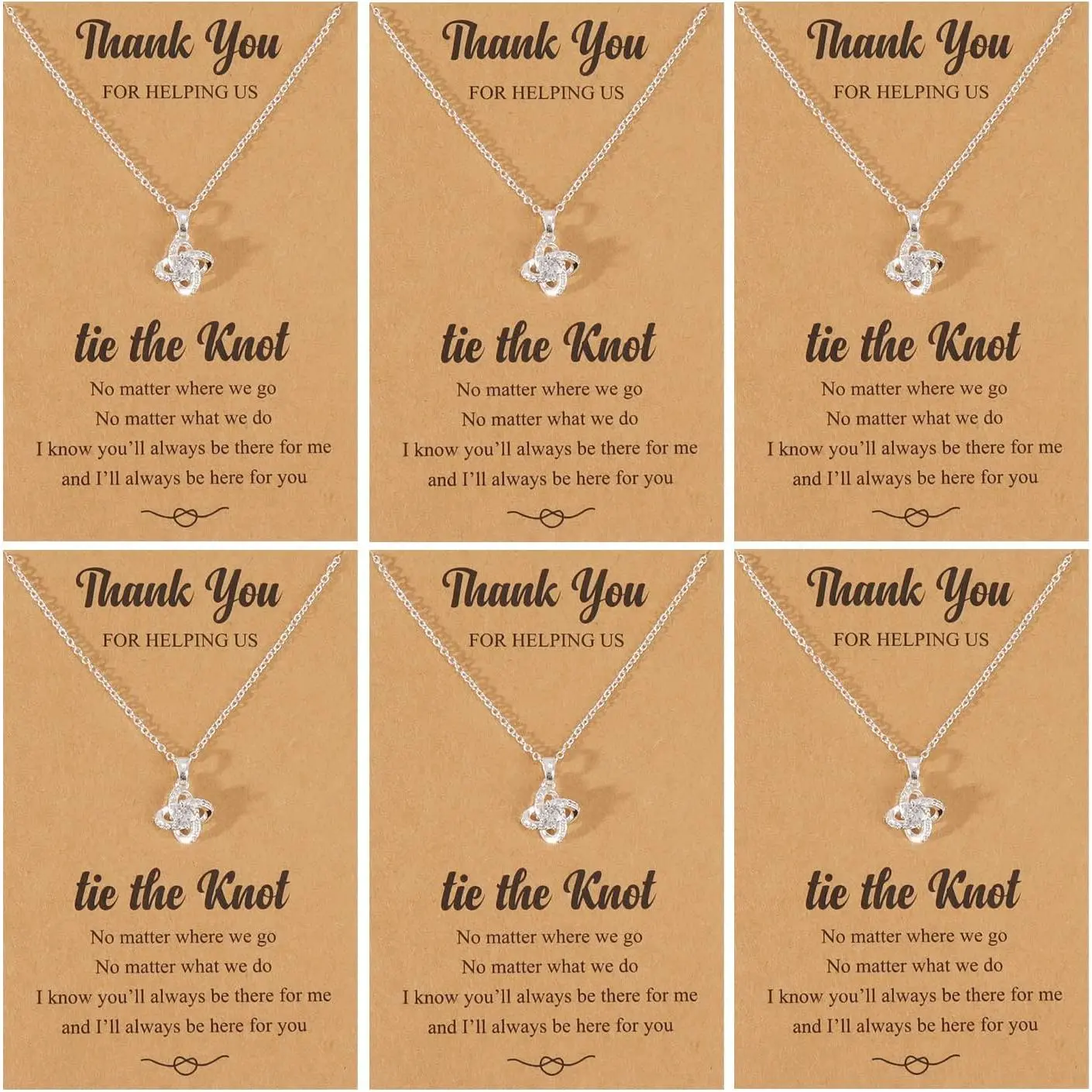 Bridesmaid Gifts for Bridal Party Gifts Bridesmaids Proposal Necklaces for 2/4/6/8 Favors Bridesmaid Dress Jewelry Set