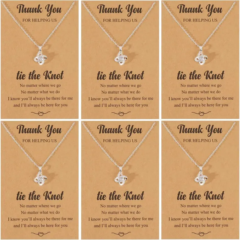 Bridesmaid Gifts for Bridal Party Gifts Bridesmaids Proposal Necklaces for 2/4/6/8 Favors Bridesmaid Dress Jewelry Set