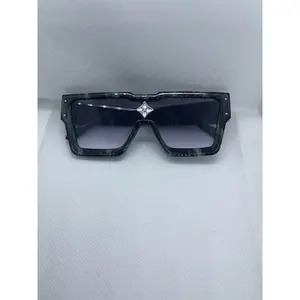 Cyclone Sunglasses - Green Marble (Silver)