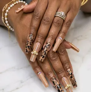 K.L.S. Nail Closet Honey Foil Glow Full Nail Set