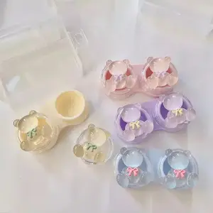 Crystal Teddy Bear Contact Lens Case
